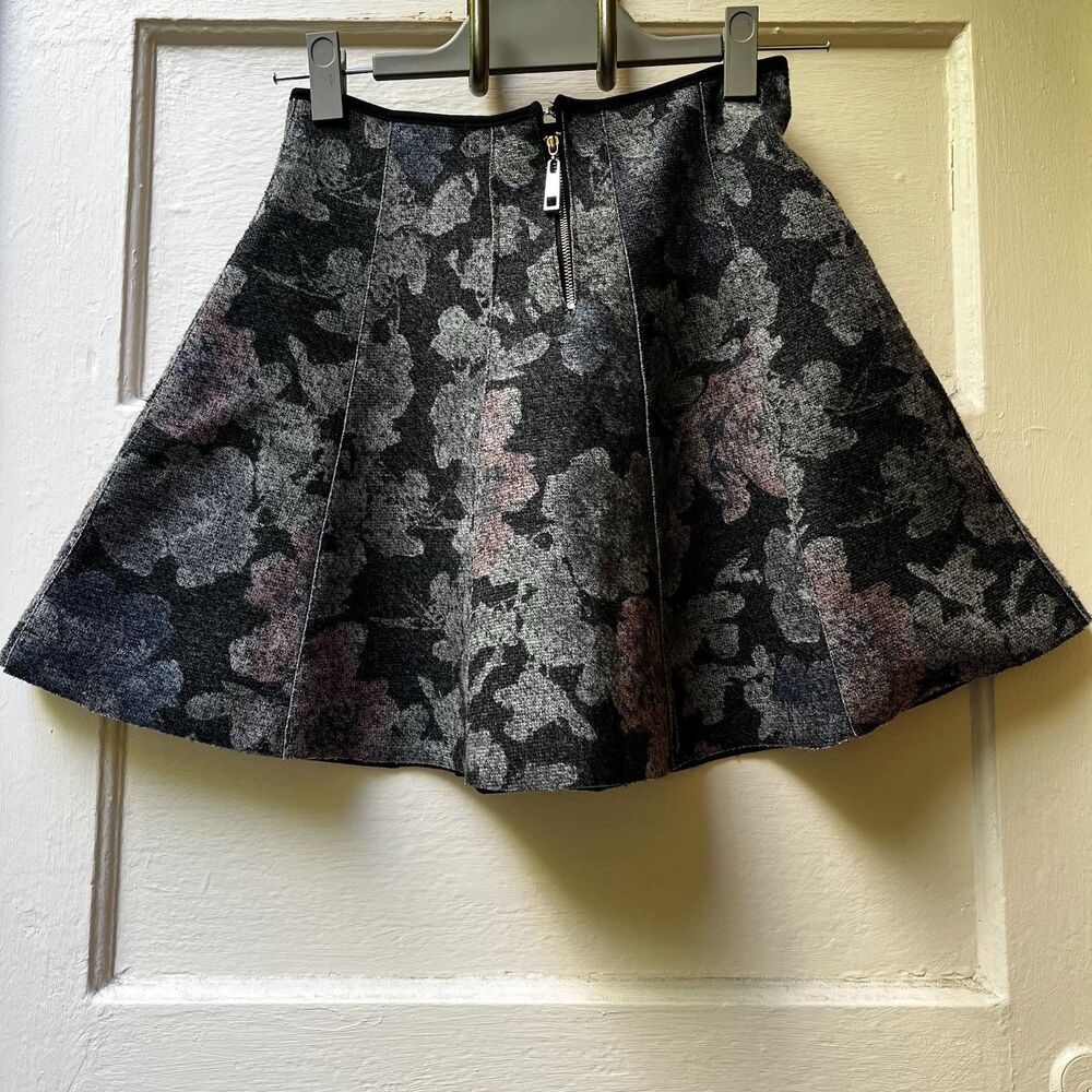 Womens Dark Romantic Skater Skirt XS Florals Grunge Whimsigoth Dainty Coquette